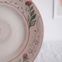 Tsubouchi Mayumi 坪内真弓 Hand Painted Round Plate MT14 - #2