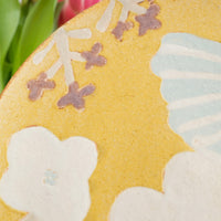 Makiko Okizawa 冲澤真纪子- 21cm Flower Plate MA08