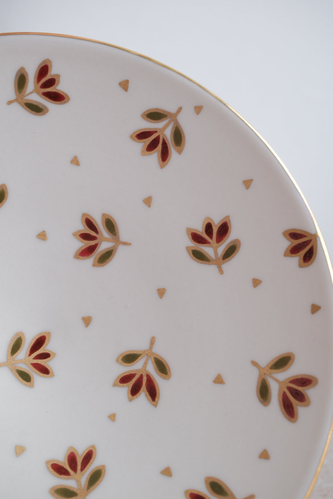 Natsumi Iino 飯野夏實 Gold Decor Small Plate - Small Flower NI002c