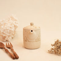 Chiho Yoshida 穗屋工房 Tea Pot with Coffee Deco Lid - CY28