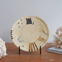 Shoko Hirano 平野照子 Cat Large Plate SR13 #6