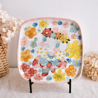 Asako Yamaguchi 山口麻子 Animal Square Plate AI20
