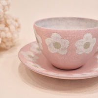 Kei Mitsumochi ミツ持啓 Flower Mug - Pink KM57