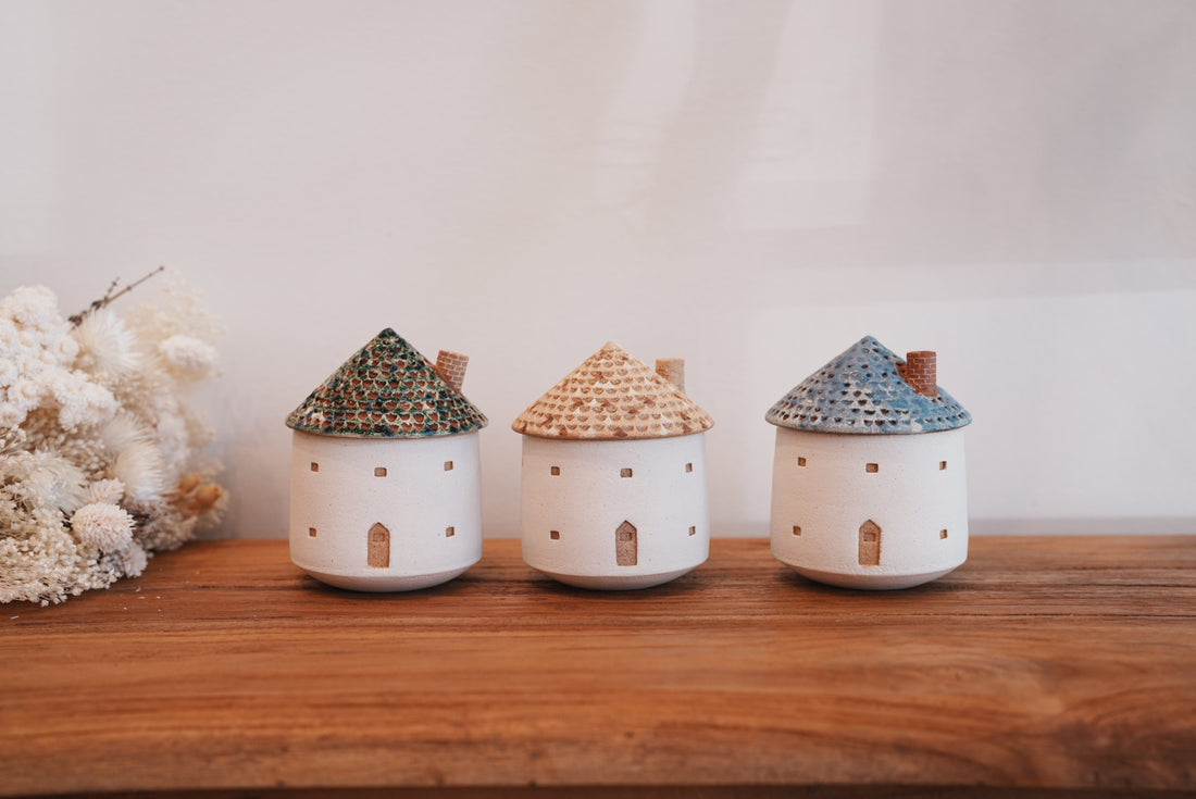 Forest Seed Pottery Ceramic Clay House Tea Cup small