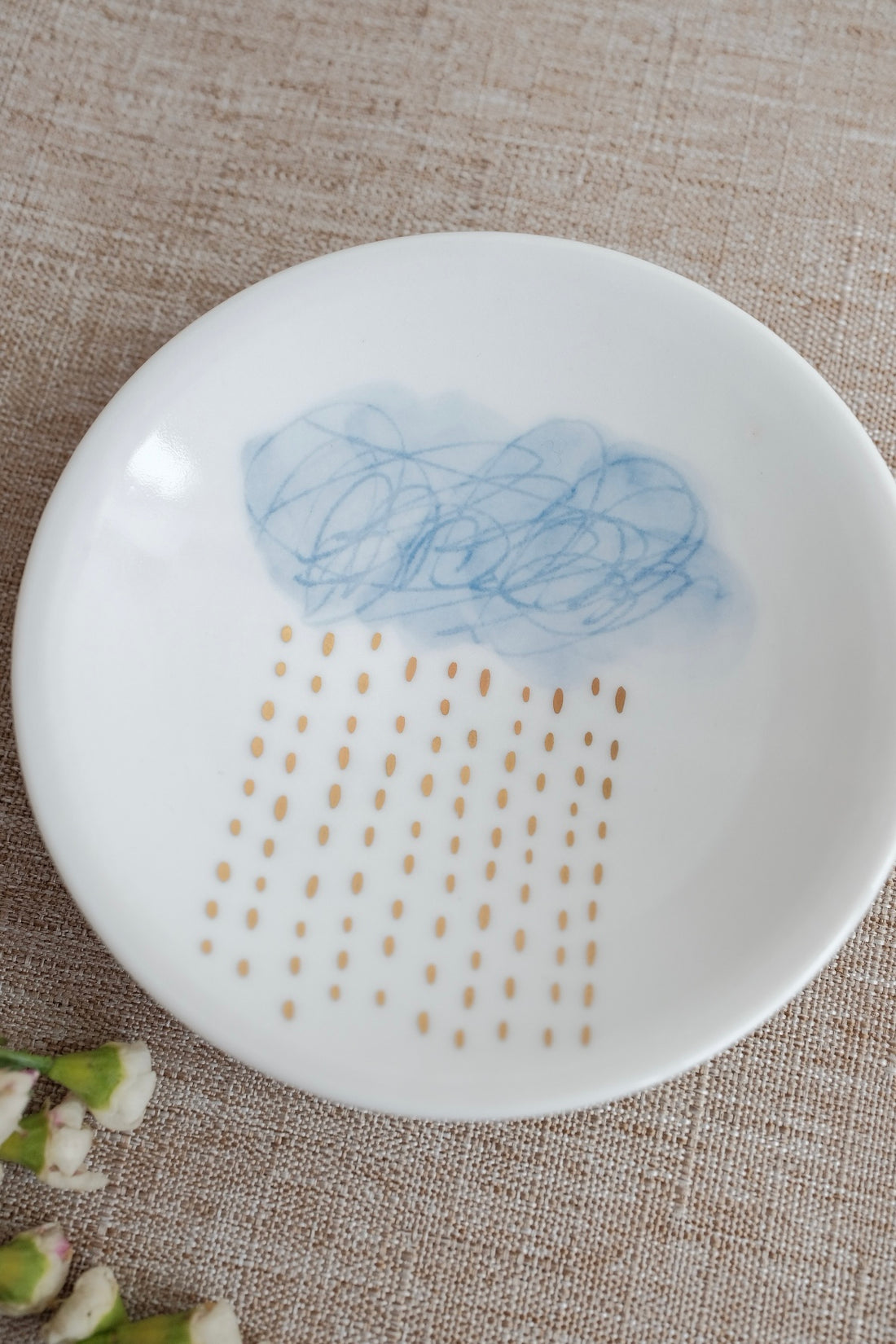 Natsumi Iino 飯野夏實 Mini Plate - Golden Rain NI004