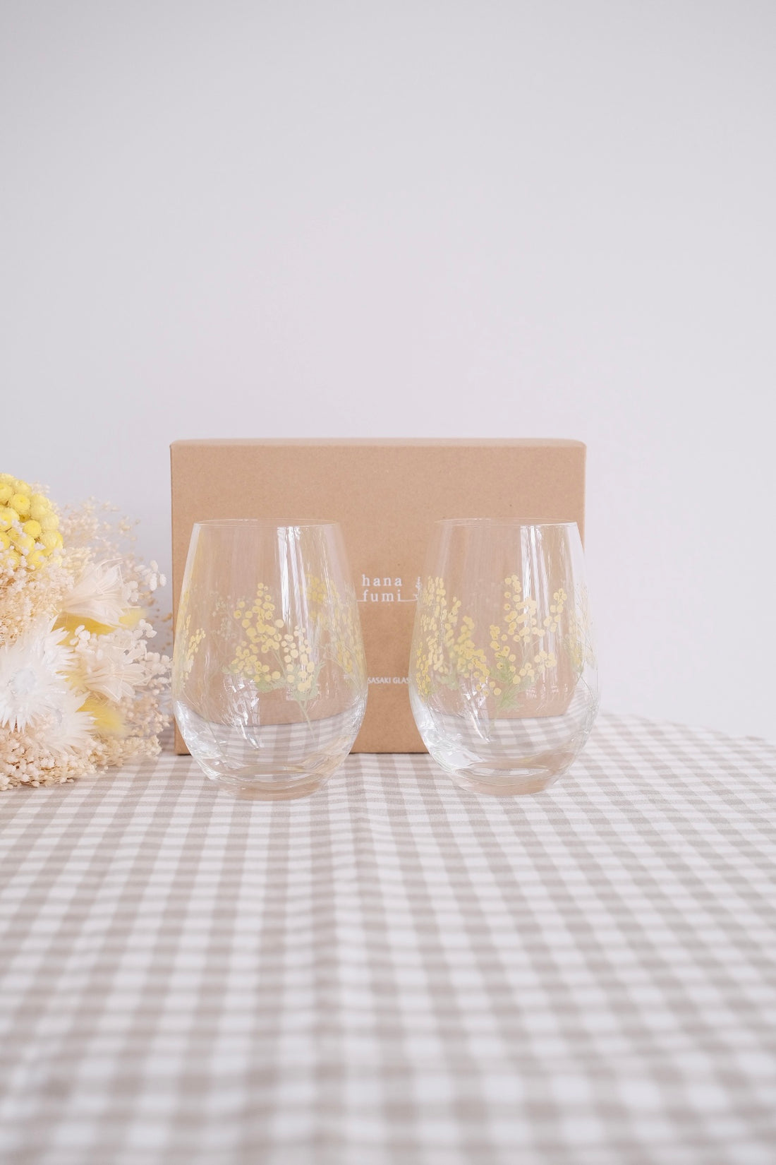 Toyo Sasaki Pair of Tumblers 400ml Acacia Design