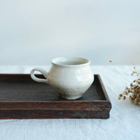 Hirokazu Furutani 古谷浩一 - White Tetsuzan Round Mug HF29