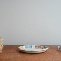 Hapun Pottery 拝志睦子 Flower Plate HP02