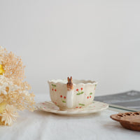Sugar Poppo Mug with Saucer - Cherry SP18