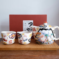 夕立窯 Japanese Style Tea Set - Blue Mt. Fuji