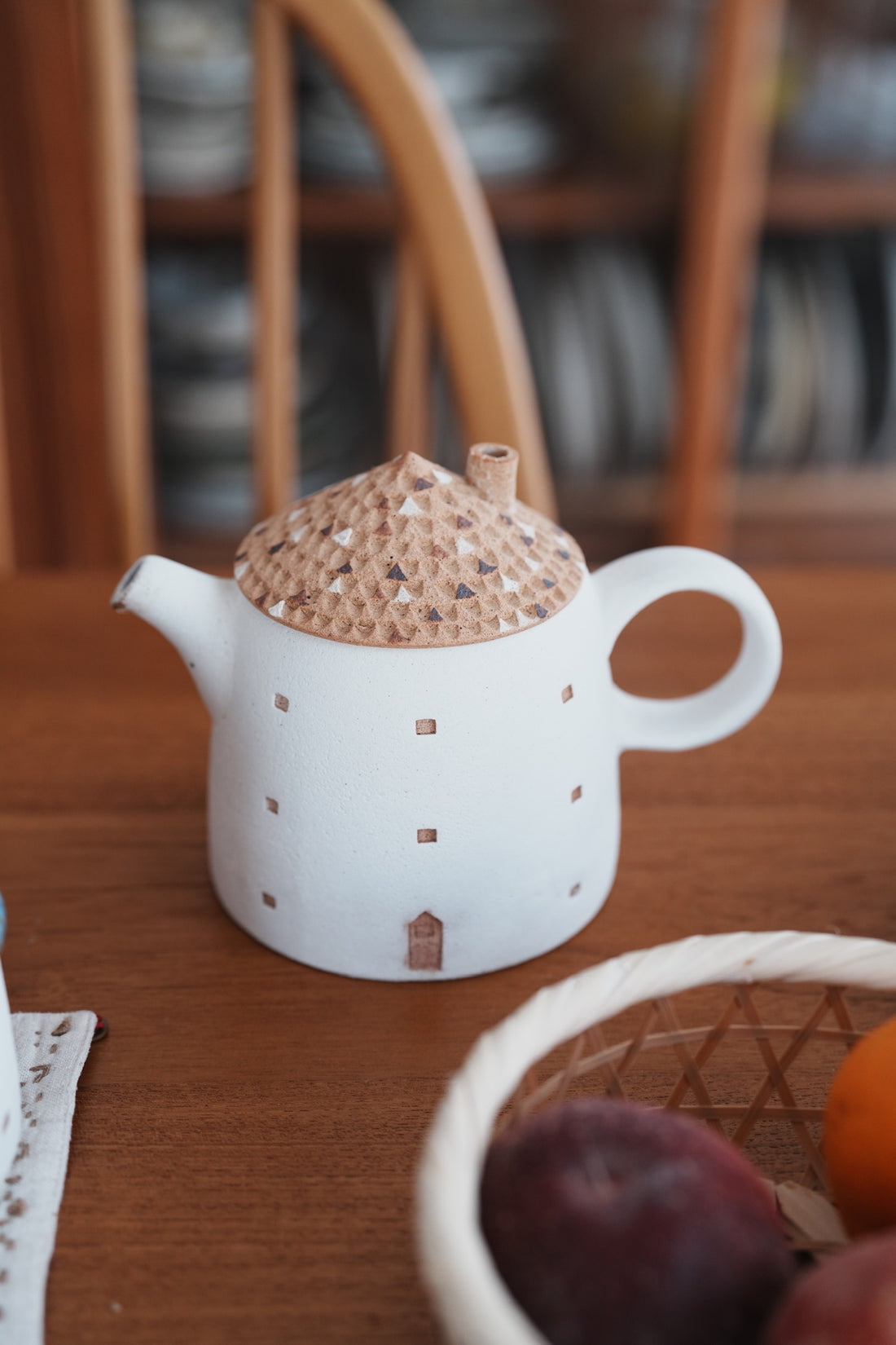 Forest Seed Pottery Ceramic Clay House Tea Pot