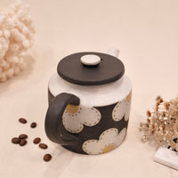 Kei Mitsumochi ミツ持啓 Flower Teapot - Black KM78