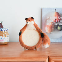 Aya and Yoshiko Wool Felt Animal Coaster - Fox YS11