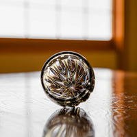 Kagami Crystal - Sake Glass, Edo Kiriko “Lotus Flower” By Satoshi Nabetani, Master of traditional crafts