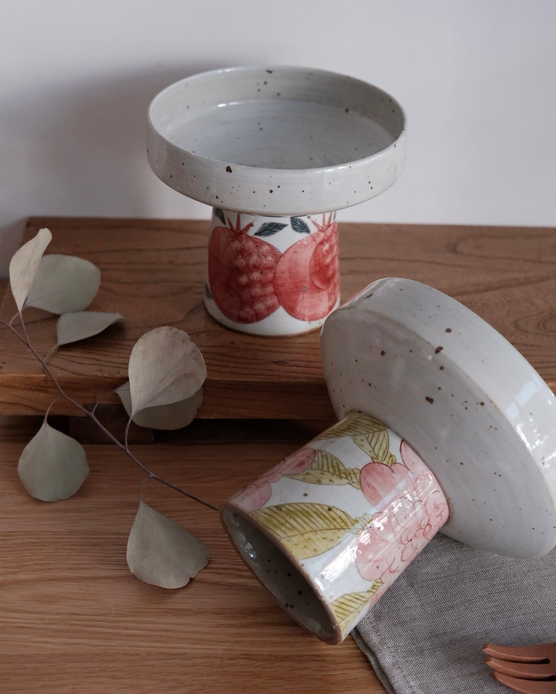 Cool Banana Hand Craft Pedestal Plate