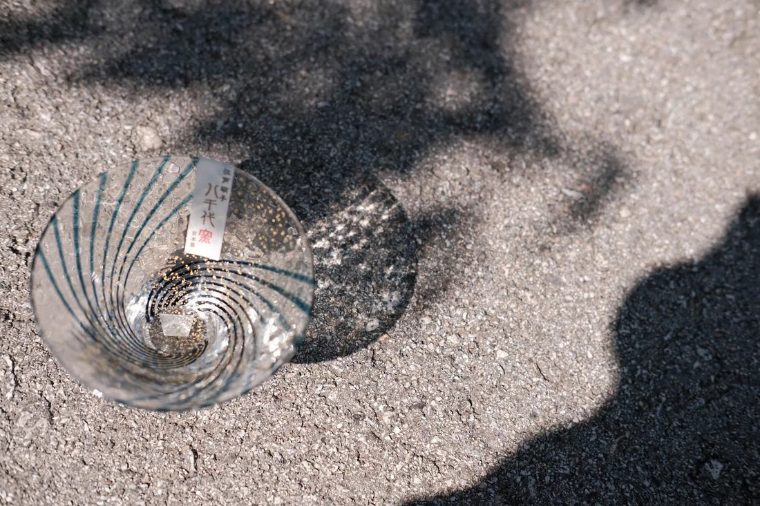 Toyo Sasaki Edo Glass Yachiyo Kiln Sake Cups