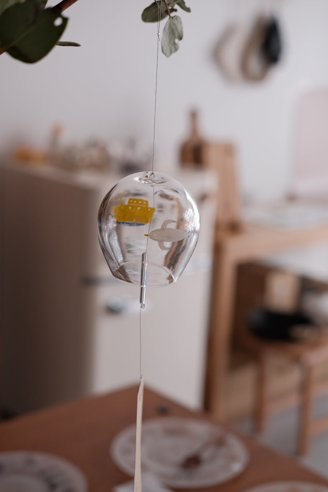 Sala Watanabe Glass Wind Chime Ship