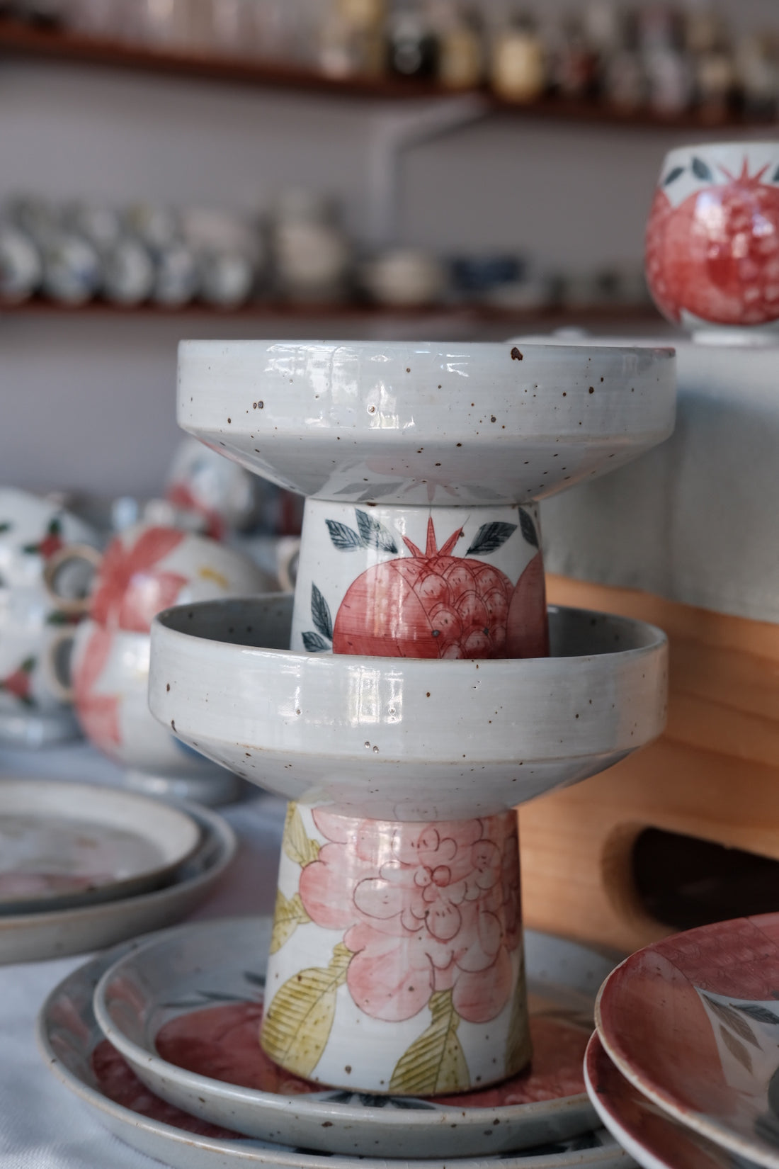 Cool Banana Hand Craft Pedestal Plate