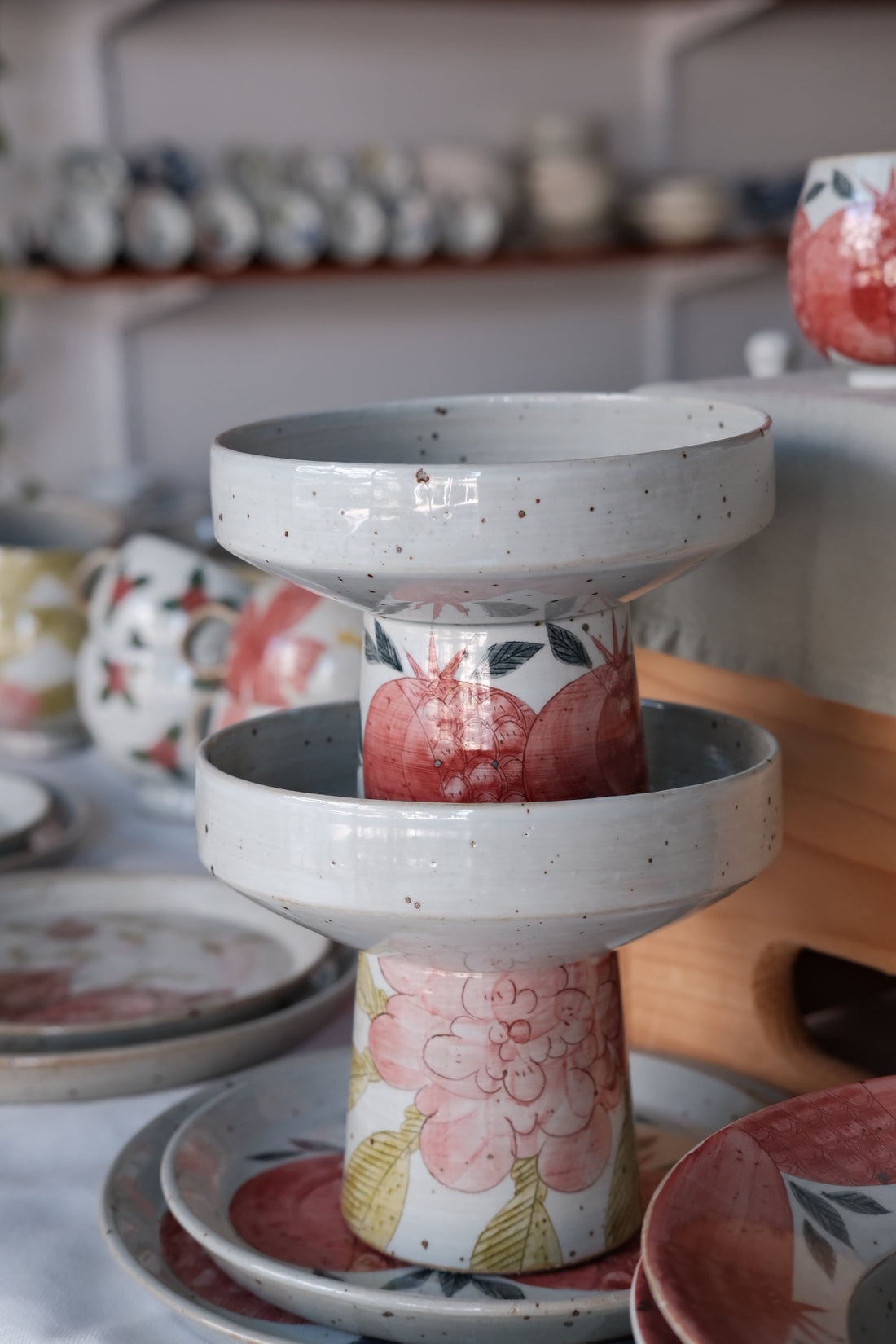 Cool Banana Hand Craft Pedestal Plate