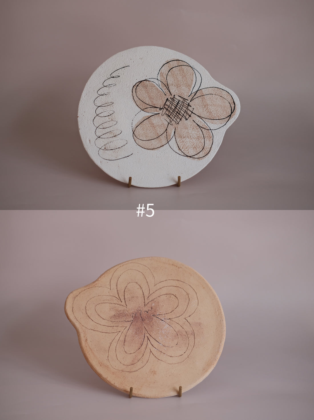 Hapun Pottery colorful series flate plate M