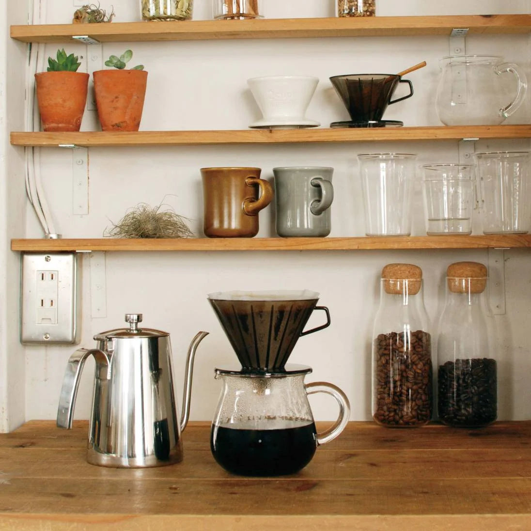 KINTO SCS Plastic Brewer Clear Grey