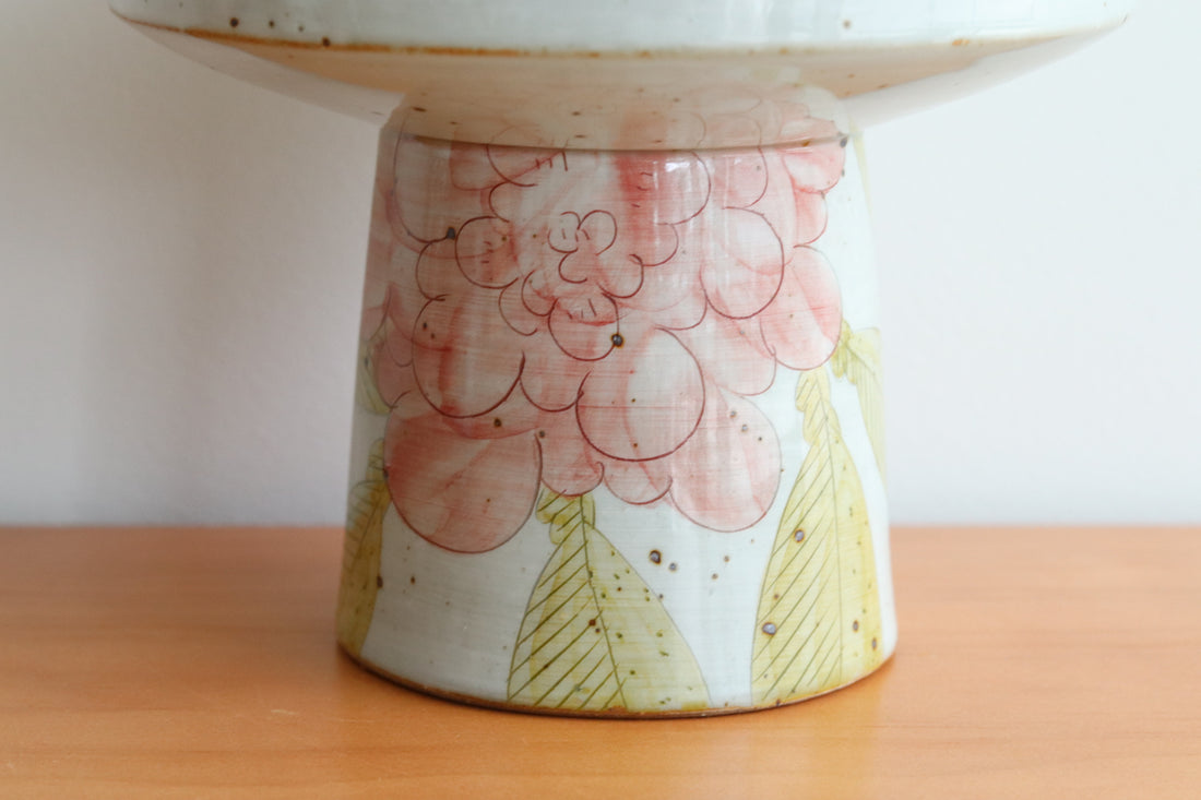 Cool Banana Hand Craft Pedestal Plate