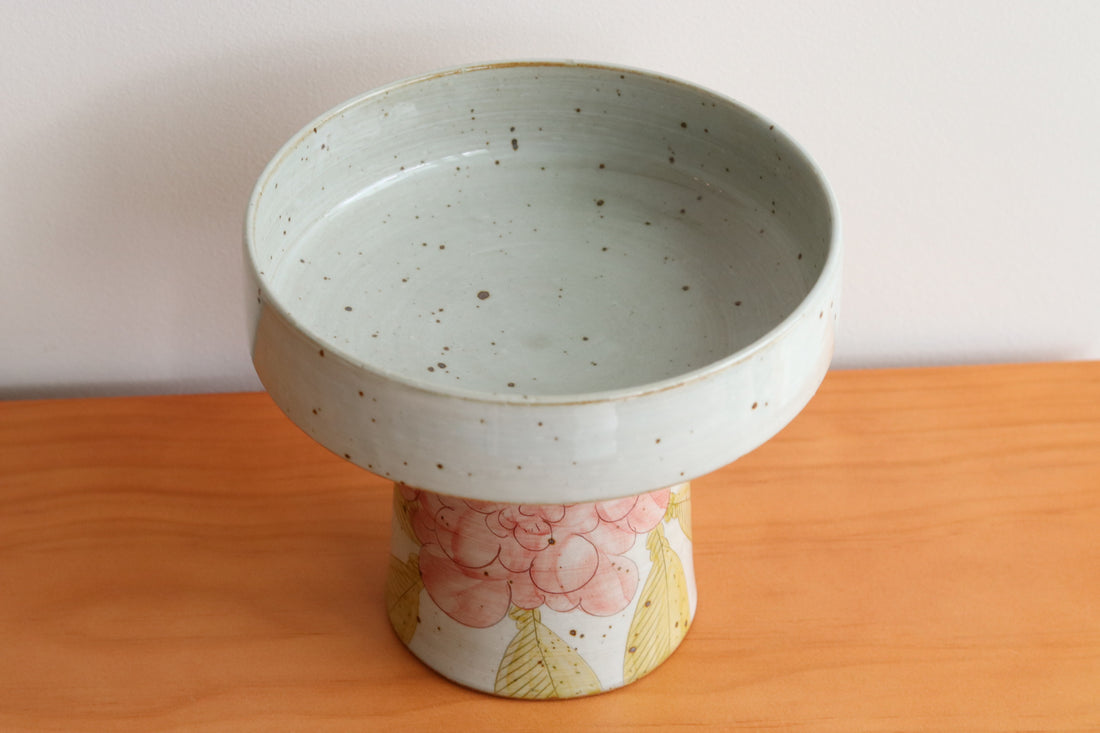 Cool Banana Hand Craft Pedestal Plate