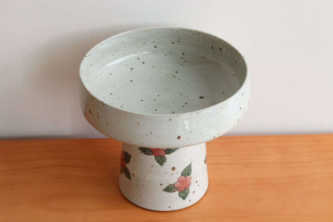 Cool Banana Hand Craft Pedestal Plate FQC13