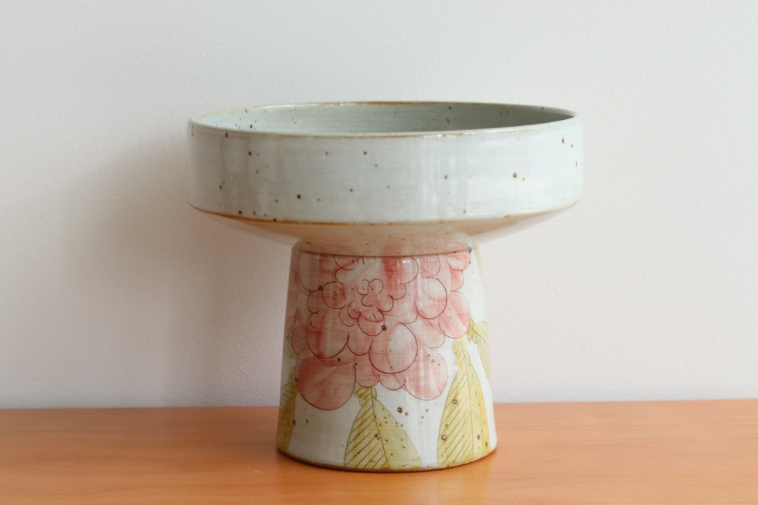 Cool Banana Hand Craft Pedestal Plate