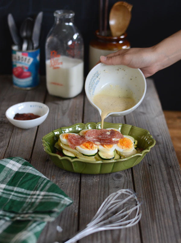 Studio M Rakott Oval bowl - Green