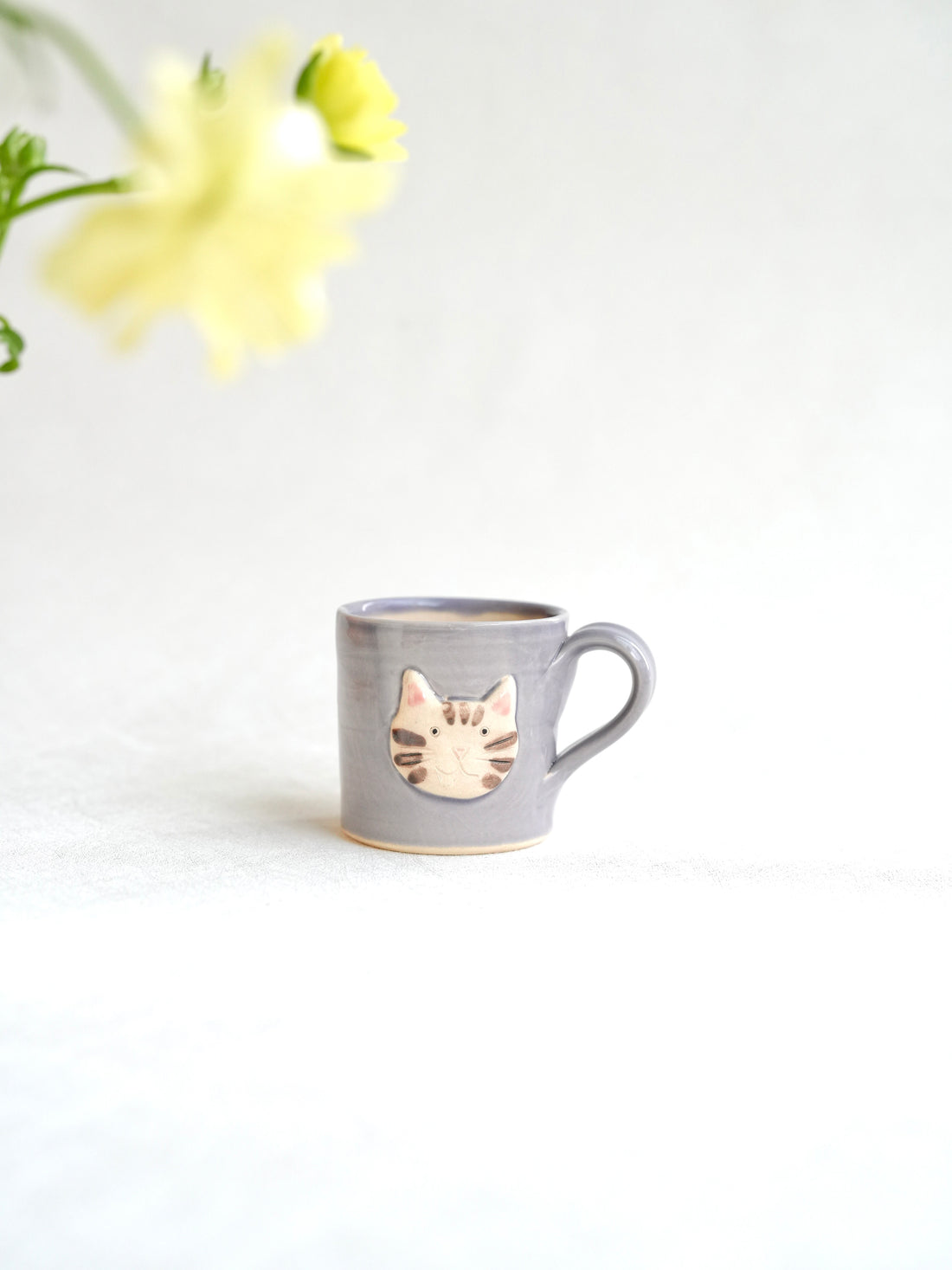 Fumiko Kondo 近藤布美子 - Purple Cat Mug FK10