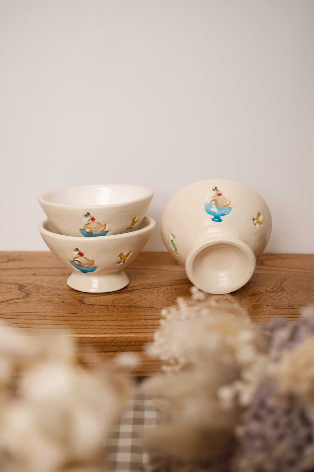 Fukuda Yuko 福田友子 Small Pedestal Bowl FU13
