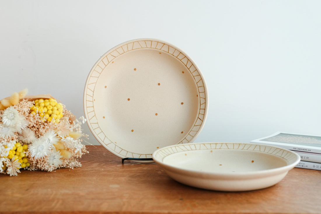 Chiho Yoshida 穗屋工房 Large Round Deep Plate - CY33