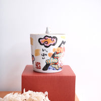 夕立窯 Japanese Style Red Mt. Fuji Mug
