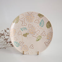 Taki Tomoda 友田多紀 White Hydrangea Medium Plate - TT15