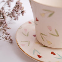 Taki Tomoda 友田多紀 Tulip Cup and Saucer - TT02