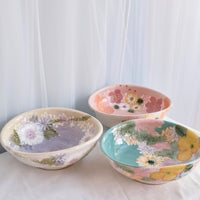 Seto Ware Flower Deep Plate