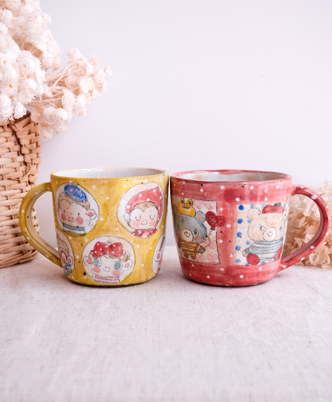 Asako Yamaguchi 山口麻子 Animal Grid Large Mug AI01