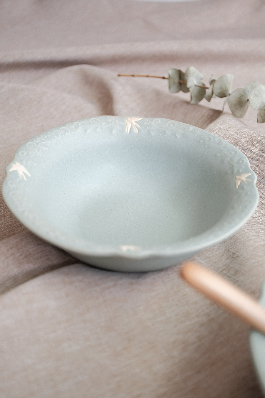 Mashiko Pottery Yoshizawa Bird Bowl