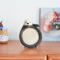 Aya and Yoshiko Wool Felt Animal Coaster - Otter YS08