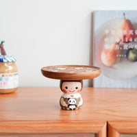 Kiezakka 木繪雜貨 Pedestal Plate - Panda KZ02