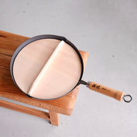 Summit Nitrided Flat Bottom Iron Wok 28cm