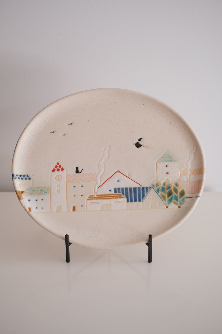 Makiko Furukawa 古川真紀子 City View Oval Plate - Large