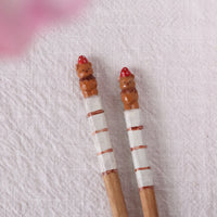 Ayataro Chopsticks - Brown Bear with Strawberry - aya05