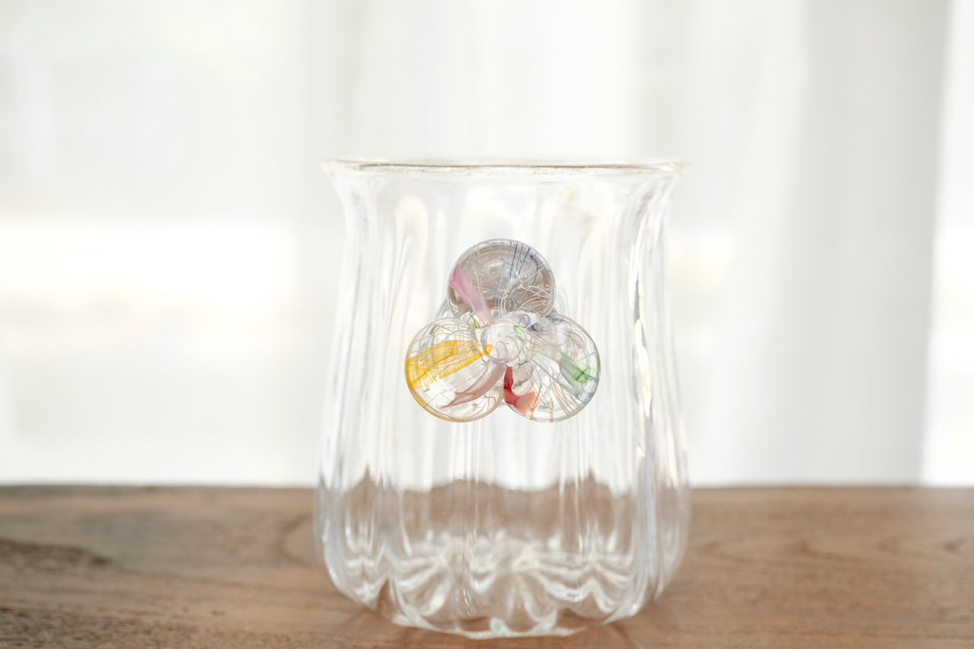 Makiko Kitagata 北形槙子 Lace Flower Handle Glass MG10