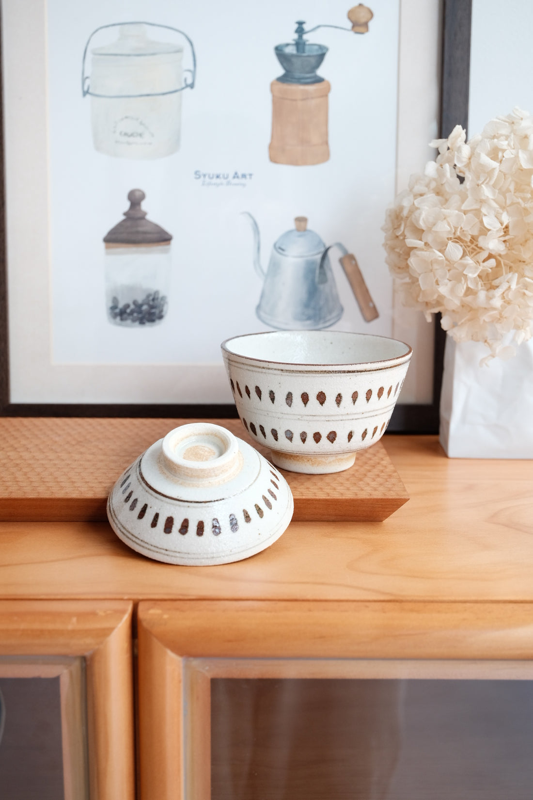 Mino Ware Small Bowl with Lid