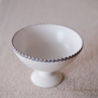 Akiko Uotani 魚谷 あきこ Round Dot Pedestal Bowl