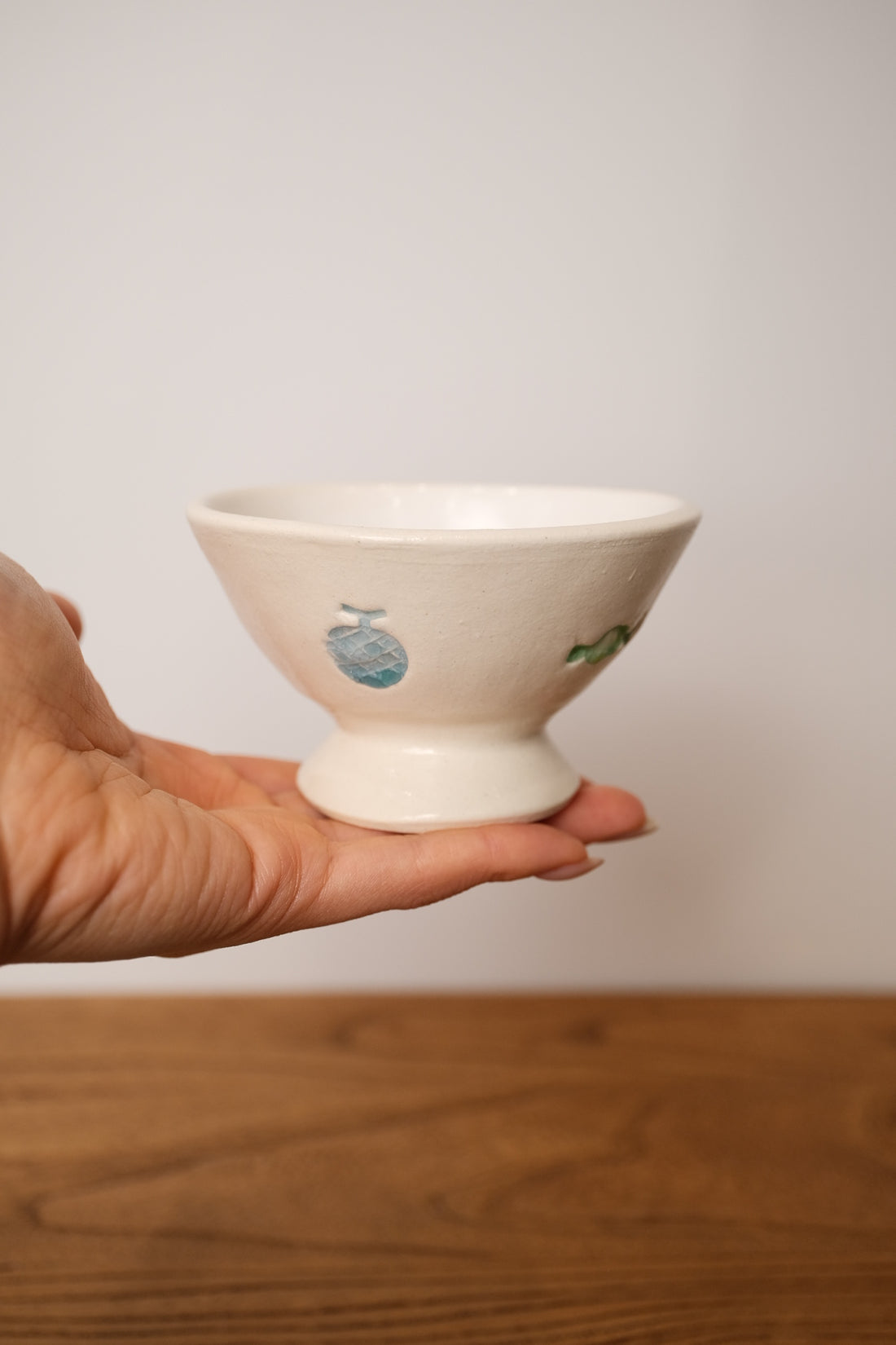 Fukuda Yuko 福田友子 Small Pedestal Bowl FU13
