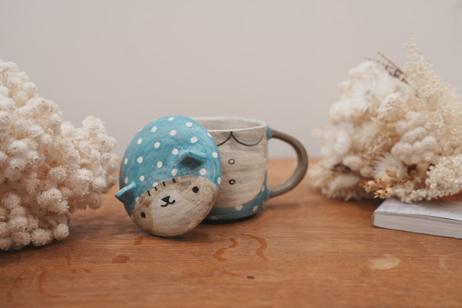 Fumiko Tsuchihashi 土橋文子 - Mug with Lid FT10 #1