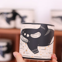 BAIYA Studio Handmade Gold Decor Orca Cup